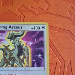 Shining Arceus 57/73 Shining Legends Shiny Holo Rare English 2017 HP130 - Image 3