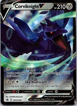 Pokemon Corviknight V SWSH200 Sword & Shield Promo P Holo - Image 1
