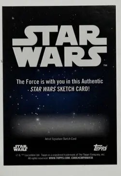 2024 Topps Star Wars Galaxy Chrome Blank Sketch Card Great 4 Artist Proofs Read - Image 2