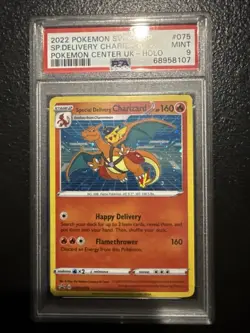 Special Delivery Charizard SWSH075 Sword & Shield Promo Card Holo Pokemon PSA 9 - Image 1