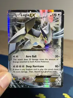 Lugia EX 68/98 XY-Ancient Origins Holo Ultra Rare Pokemon Card DMG - Image 3