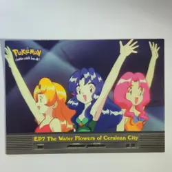 EP7 The Water Flowers of Cerulean City TV Animation Edition - Pokemon Topps Card - Image 1