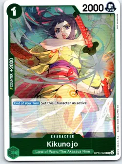 Kikunojo OP14-023 Rare The Azure Sea's Seven One Piece Foil NM - Image 1