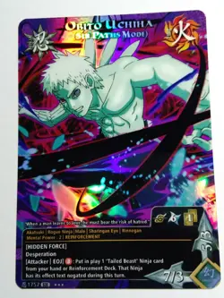 Carte Naruto CCG Collectible Card Game 189 Foil neuf Obito Uchiha - Image 1