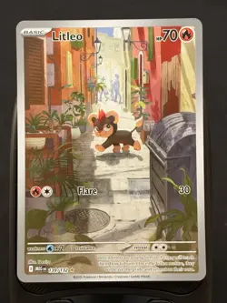 Litleo Mega Evolution Holo Card 139/132 ME01 Pokemon NM Condition - Image 1