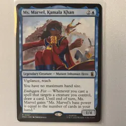 Ms. Marvel, Kamala Khan 67 NM Marvel Super Heroes MTG Regular - Image 1