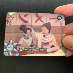 Naruto Kayou CCG - Naruto & Iruka HR-011 Hologram - T4 Exclusive Card - NM - Image 2