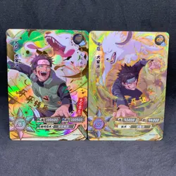 Naruto Kayou CCG - Kiba Inuzuka MR-043 & OR-054 Full Art Trading Card Lot - NM - Image 1