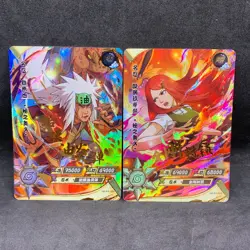 Naruto Kayou CCG - Jiraiya PR-009 & Kushina PR-010 Full Art Promo Card Lot - NM - Image 1