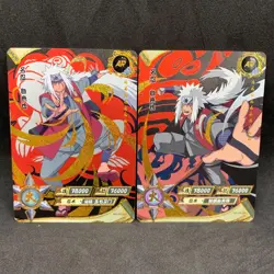Naruto Kayou CCG - Jiraiya AR-053 & AR-025 Gold Full Art Trading Card Lot - NM - Image 1