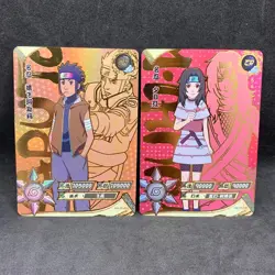 Naruto Kayou CCG - Asuma ZR-033 & Kurenai ZR-030 Tier 2 Full Art Card Lot - NM - Image 1