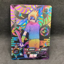 Naruto Kayou CCG - Sasuke Uchiha SLR-016 Secret Rare - T4 Exclusive Card - NM - Image 1