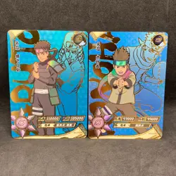 Naruto Kayou CCG - Hiruzen ZR-034 & Konohamaru ZR-027 Full Art Card Lot - NM - Image 1