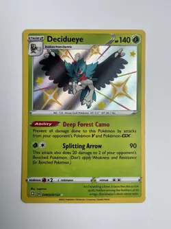 Pokemon TCG Decidueye SV003/SV122 Shining Fates: Shiny Vault Holo Rare - Image 1