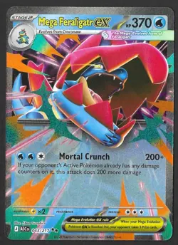 Mega Feraligatr ex 043/217 Double Rare - Ascended Heroes - Pokemon - NM/M - Image 1