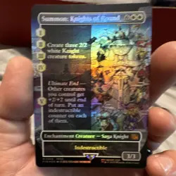 Summon Knights Of Round (Borderless) 359 FOIL Final Fantasy - FFVII MTG - NM - Image 1