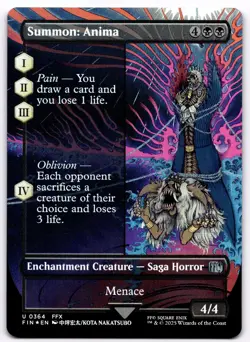 Summon: Anima (Borderless) 364 FINAL FANTASY Foil NM Magic: The Gathering - Image 1