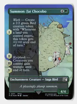 Summon: Fat Chocobo (Borderless) 371 FINAL FANTASY Magic: The Gathering Foil NM - Image 1