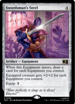 Swordsman's Steel 752 Commander: Marvel Super Heroes Magic: The Gathering NM - Image 1