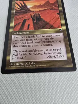Wizards Squandered Resources Visions 1996 Rare Enchantment Black Green Romas Ku… - Image 2