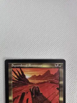Wizards Squandered Resources Visions 1996 Rare Enchantment Black Green Romas Ku… - Image 3