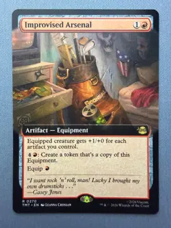 Improvised Arsenal (Extended Art) NM - Teenage Mutant Ninja Turtles MTG TMT 270 - Image 1