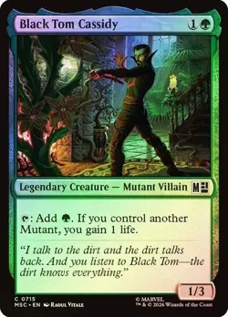 NM Foil Black Tom Cassidy, MTG, Super Heroes, Magic the Gathering, 715 - Image 1