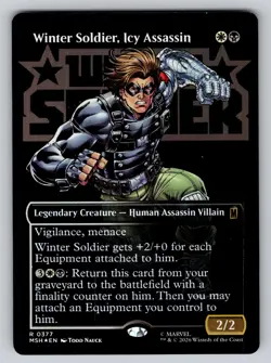 Winter Soldier, Icy Assassin (Borderless) Magic: The Gathering Foil NM - Image 1