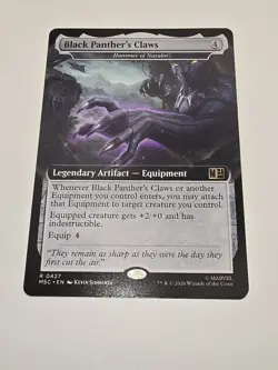 Black Panther's Claws - Hammer of Nazahn (Extended Art) Commander: Marvel Super - Image 1
