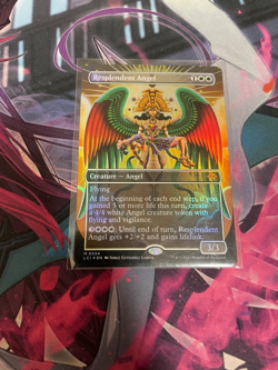 MTG - RESPLENDENT ANGEL - BORDERLESS - FOIL - NM - LCI - MYTHIC - Image 1