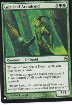MTG: The List Reprints: Gilt-Leaf Archdruid: Lightly Played Condition - Image 1