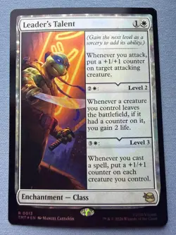 Leader's Talent *FOIL* - NM - Teenage Mutant Ninja Turtles MTG TMNT TMT #13 - Image 1