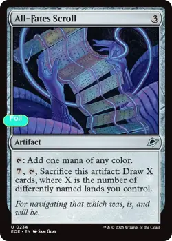 All-Fates Scroll - Foil - EOE - 234 NM/LP - Image 1