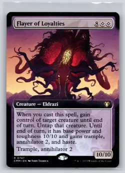 Flayer of Loyalties (Extended Art) 747 Commander Masters Magic: The Gathering NM - Image 1