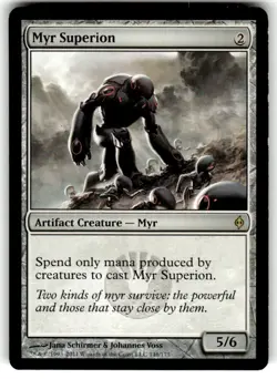 MTG Magic the Gathering Myr Superion (146/180) New Phyrexia LP - Image 1
