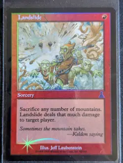 Landslide - FOIL - Urza's Destiny - NM - MTG - Magic the Gathering - Red - Image 1