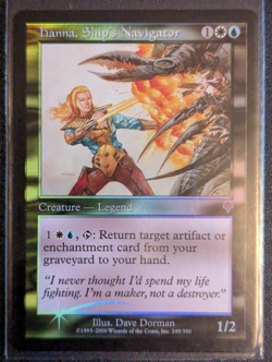 Hanna, Ship's Navigator - FOIL - Invasion - Rare - NM - MTG -Magic the Gathering - Image 1