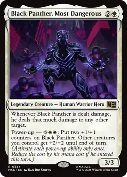 Black Panther, Most Dangerous - #584 - CMR: Marvel Super Heroes - NM MTG - Image 1