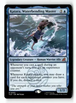 Katara, Waterbending Master 93 Mythic MTG TLE NM - Image 2