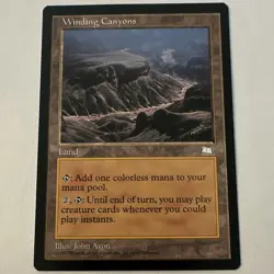 Wizards of the Coast MTG Winding Canyons Weatherlight 1997 ENG - Image 1