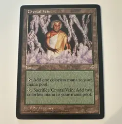 Wizards of the Coast MTG Crystal Vein Mirage 1996 Land Rare Reg ENG - Image 1