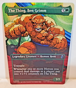 The Thing, Ben Grimm Marvel Magic the Gathering Full Art Foil NM MTG - Image 1