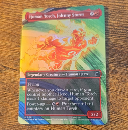 Magic: The Gathering Human Torch, Johnny Storm Uncommon Foil Full Art Eng 0321 - Image 1