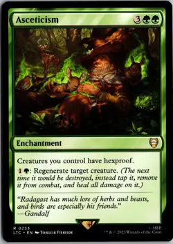 Asceticism 233 Commander: LOTR: Tales of Middle-earth Magic: The Gathering NM - Image 1