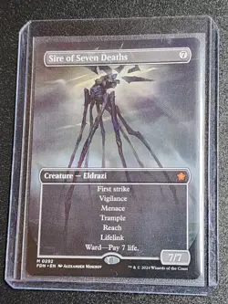 Sire of Seven Deaths (Borderless) - MTG Foundations #292 Mythic NrMt NON FOIL - Image 1