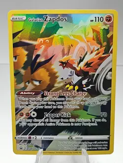 Galarian Zapdos SWSH283 Black Star Promo Full Art Pokemon Sword & Shield - #25 - Image 1