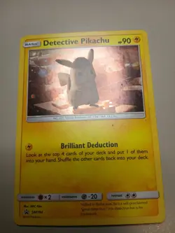 Pokemon Tcg, Detective Pikachu, Sm Blackstsr Promo, Sm194 - Image 1