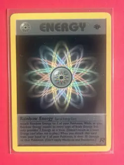 2000 Pokemon Team Rocket Rainbow Energy 1st Edition #80/82 Rare LP+/ NM - Image 1