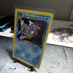Pokemon Dark Gyarados Holo Ultra Rare TCG Card 8/82 2000 Prerelease Promo LP - Image 3