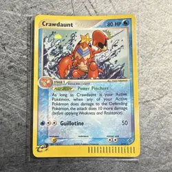 Pokemon TCG Crawdaunt Holo Rare 3/97 EX Dragon 2003 English 80 HP Stage 1 - Image 1